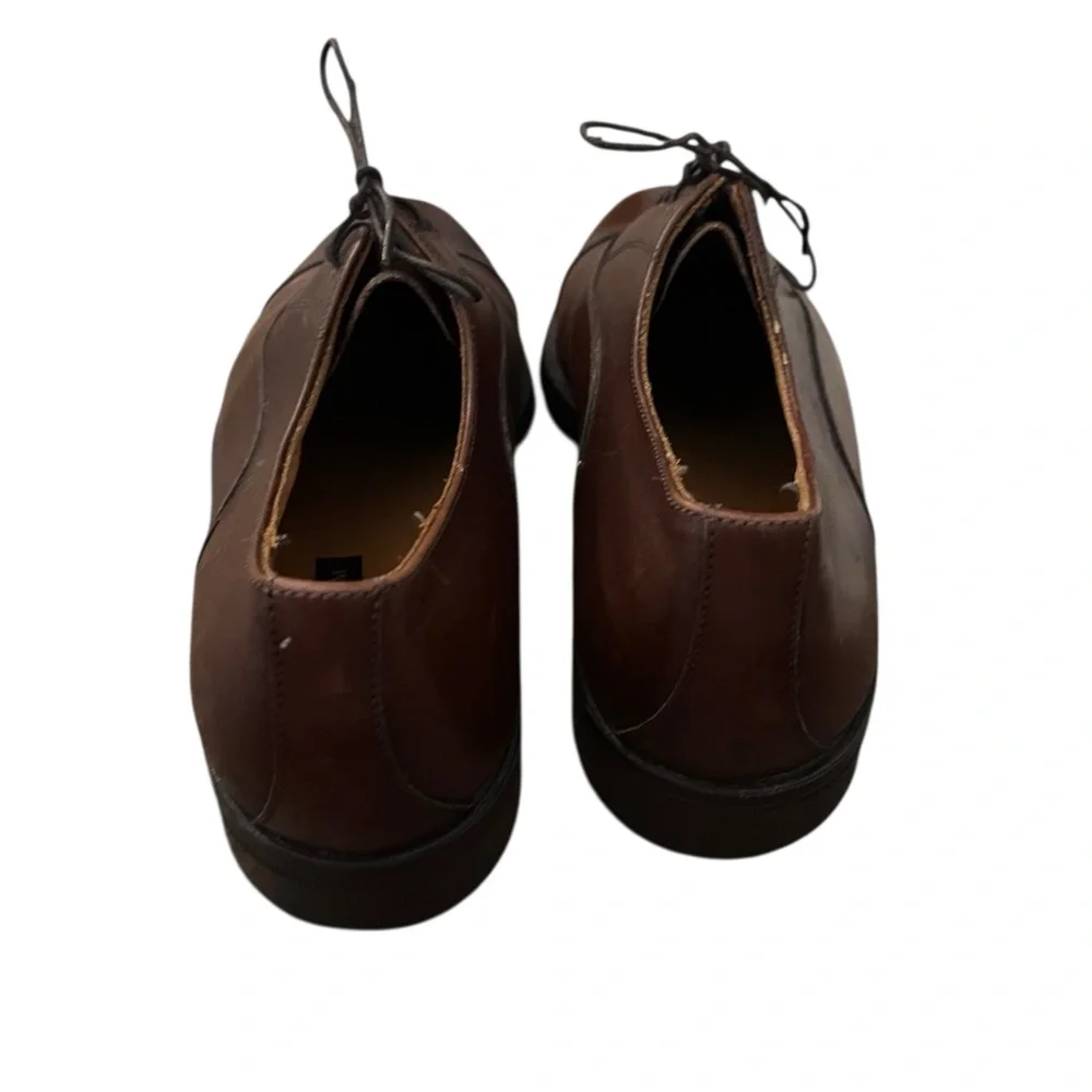 Vintage Y2K Florsheim Comfortech Cap Toe Oxford Dress Shoes Leather Brown 9.5D
